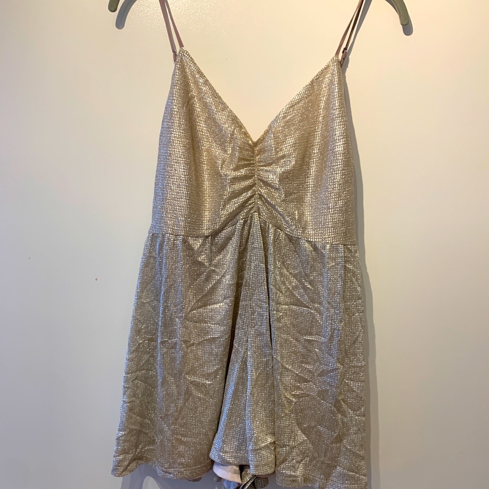 Urban Outfitters Metallic Romper